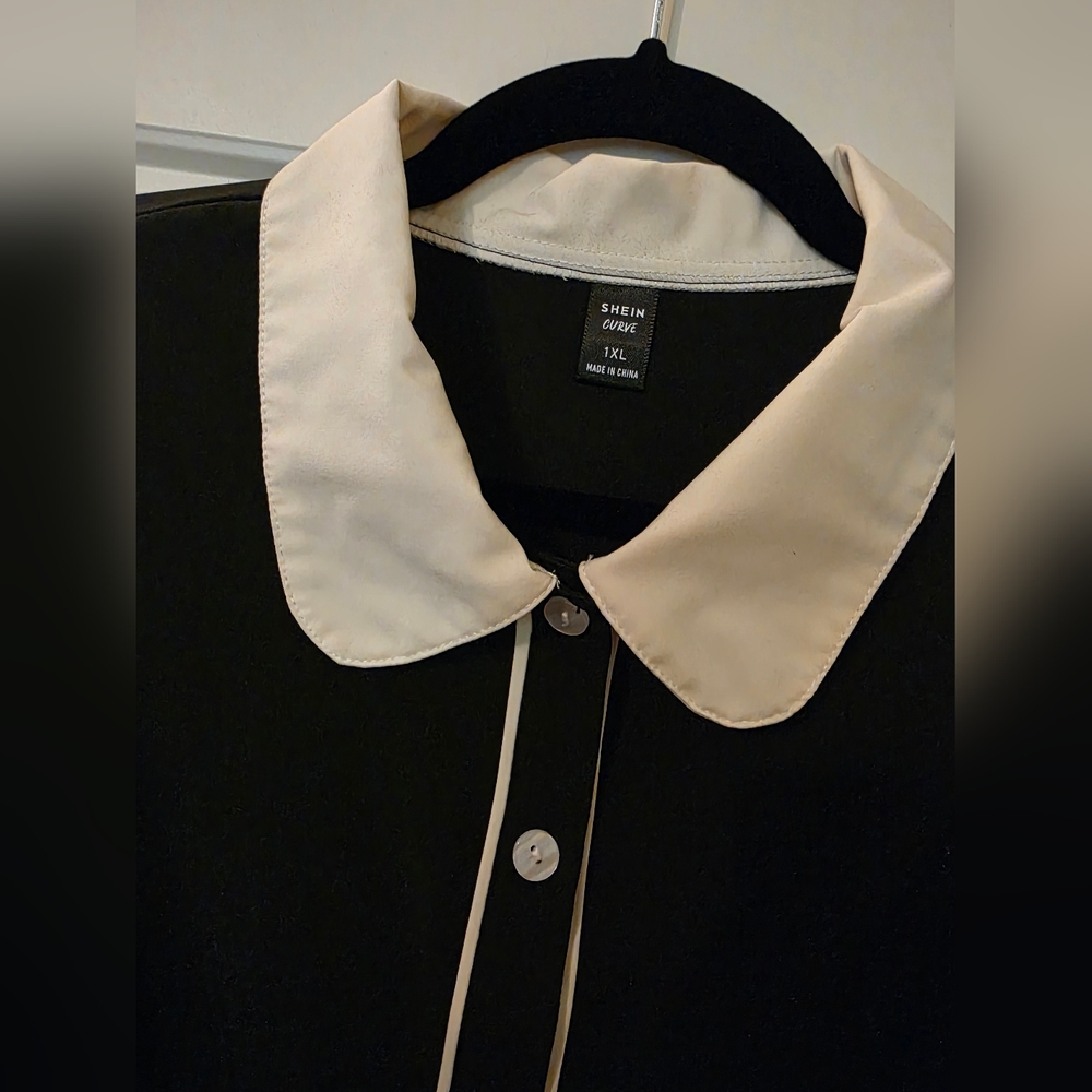 SHIEN Curve Button Up With Flowy Sleeves - Picture 2 of 5